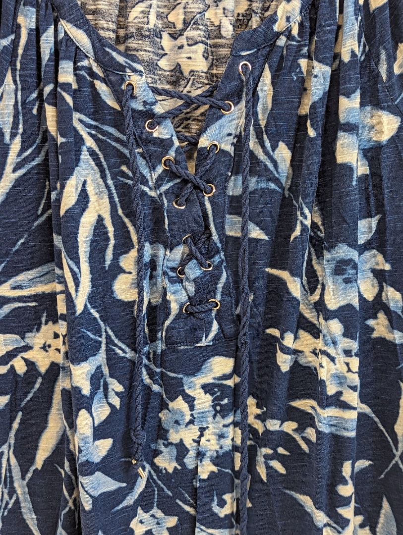 Chaps Floral Print Shirt (L)