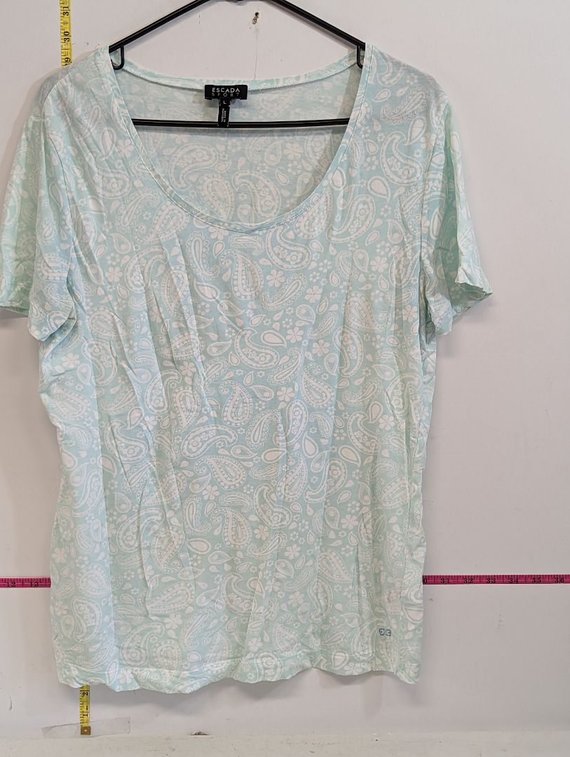 Escada Sport Light Blue Printed Tee