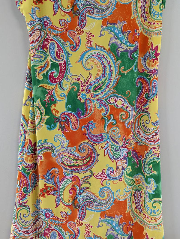 Ralph Lauren Belted Multicolored Dress (L)