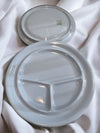 Blue  Vintage Fondue Plate