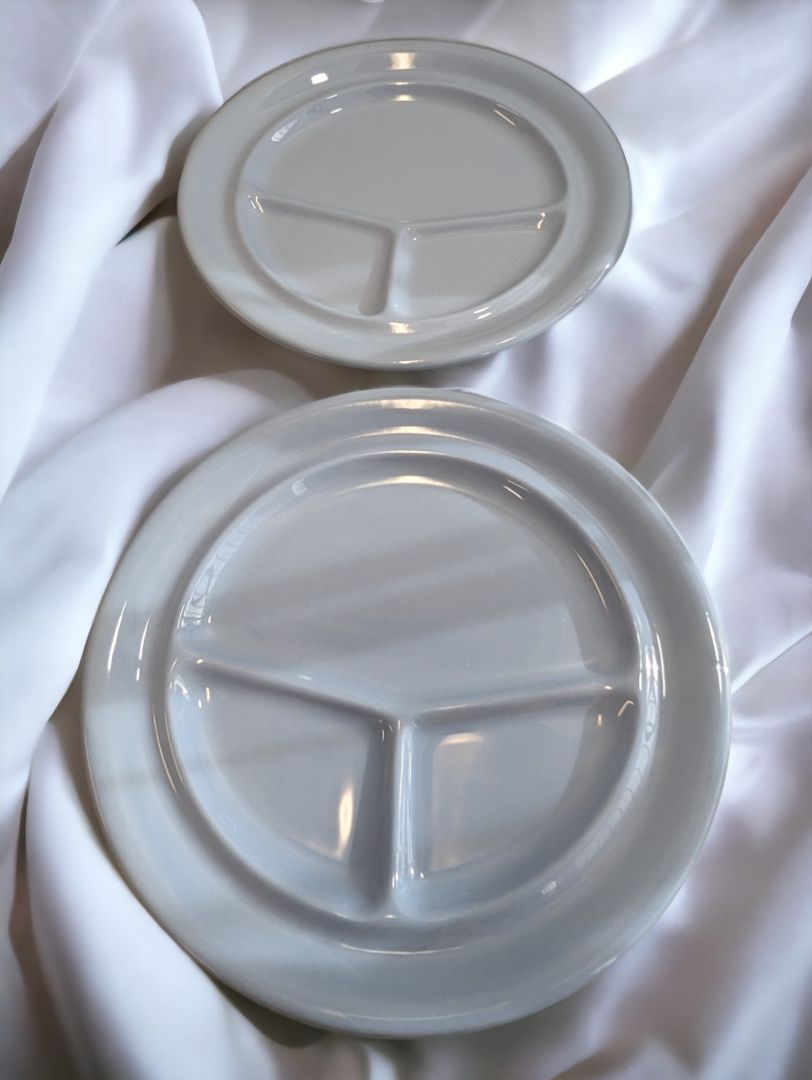 Blue  Vintage Fondue Plate