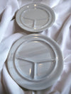 Blue  Vintage Fondue Plate
