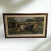Antique Framed print of " Colt Hunting in the New Forest"