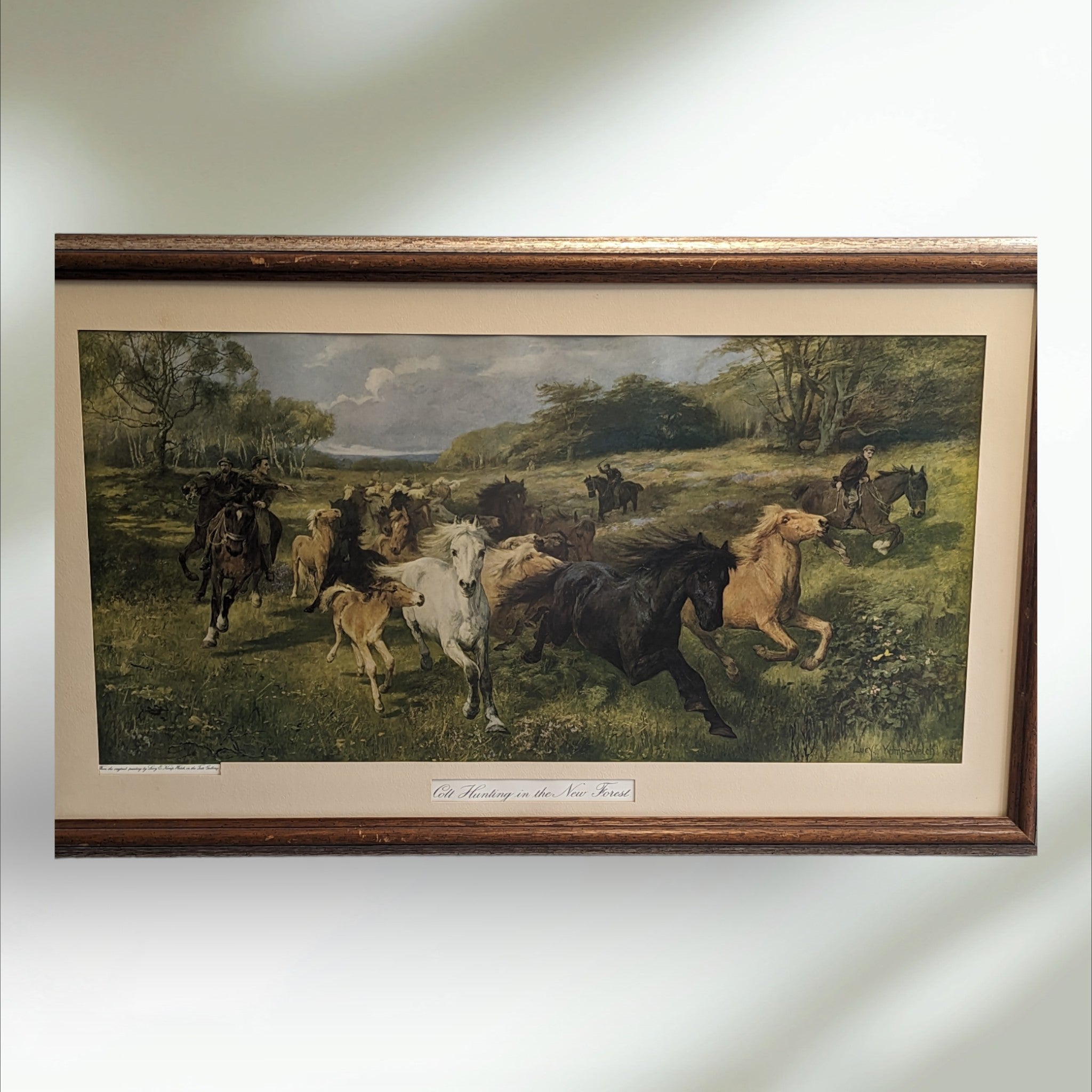 Antique Framed print of 