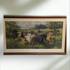 Antique Framed print of " Colt Hunting in the New Forest"