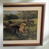 Antique Framed print of " Colt Hunting in the New Forest"