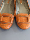 Nine West Orange Slip on Shoes (7.5)