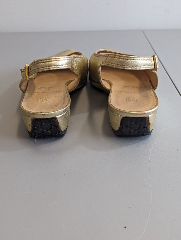 Bruno Magli Gold Sandals (7)