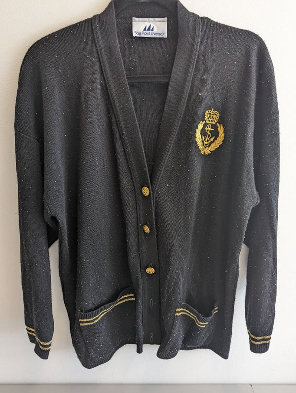 Bay Point Threads Black & Gold Cardigan