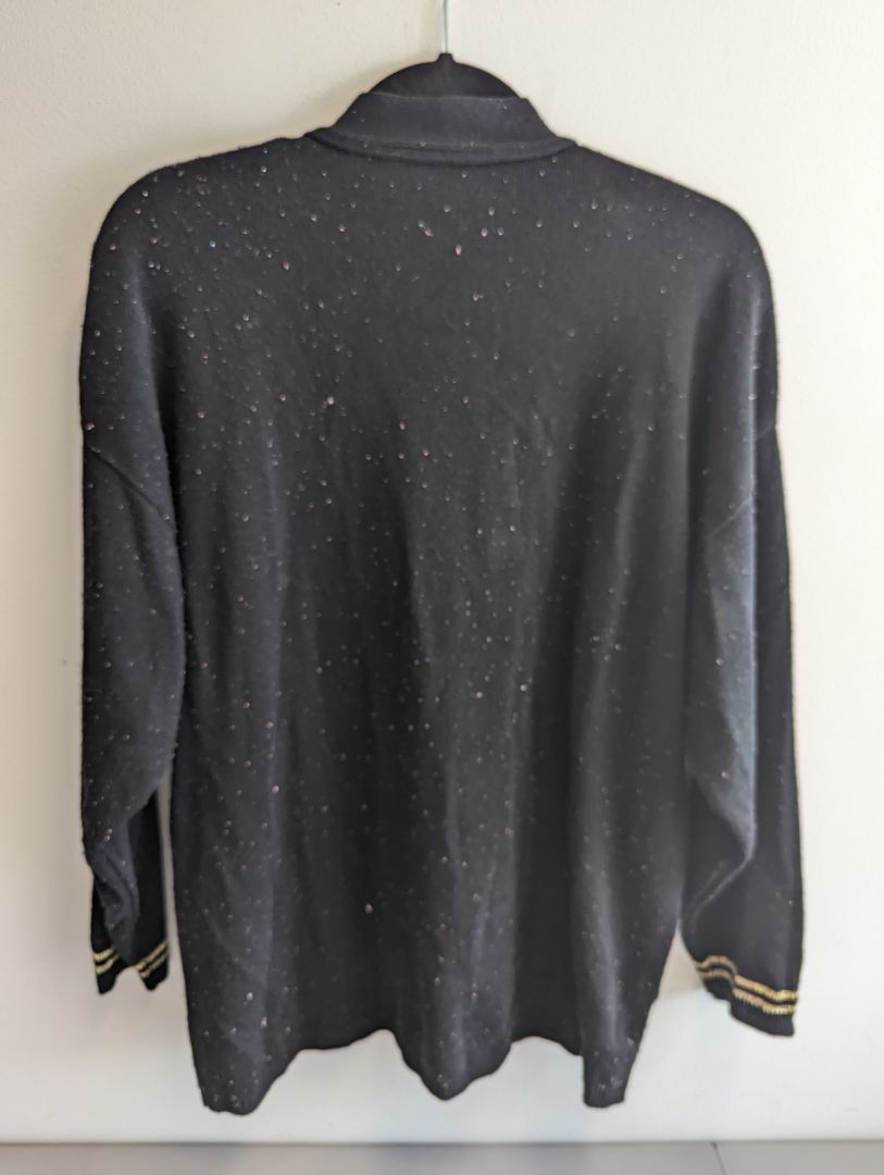 Bay Point Threads Black & Gold Cardigan