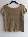 Ralph Lauren Gold Knitted Shirt (L)