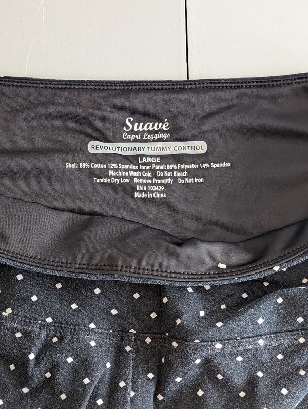 Suave Capri Leggings Tummy Control (L)