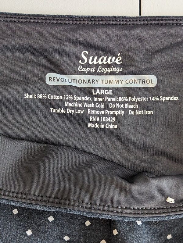 Suave Capri Leggings Tummy Control (L)