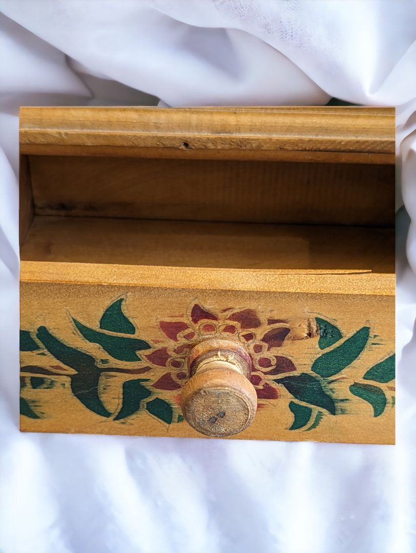Antique Mini Tea Cabinet/Jewelry Box
