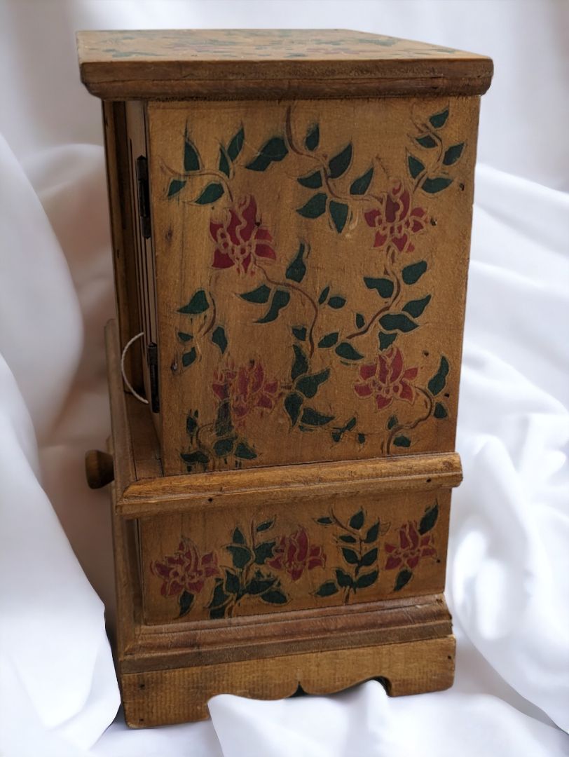 Antique Mini Tea Cabinet/Jewelry Box