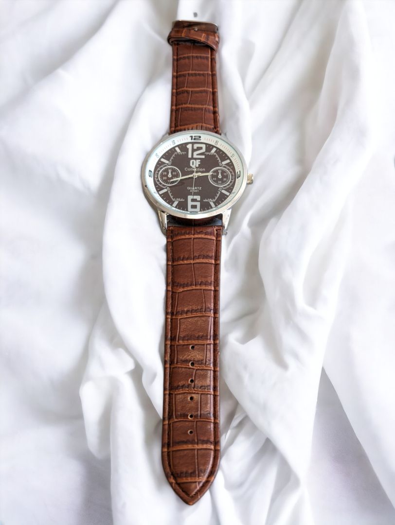 Brown Vintage Lrg Brown Face QF Collection Watch
