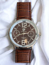 Brown Vintage Lrg Brown Face QF Collection Watch