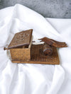 Vintage Carved Bird Cigarette Dispenser