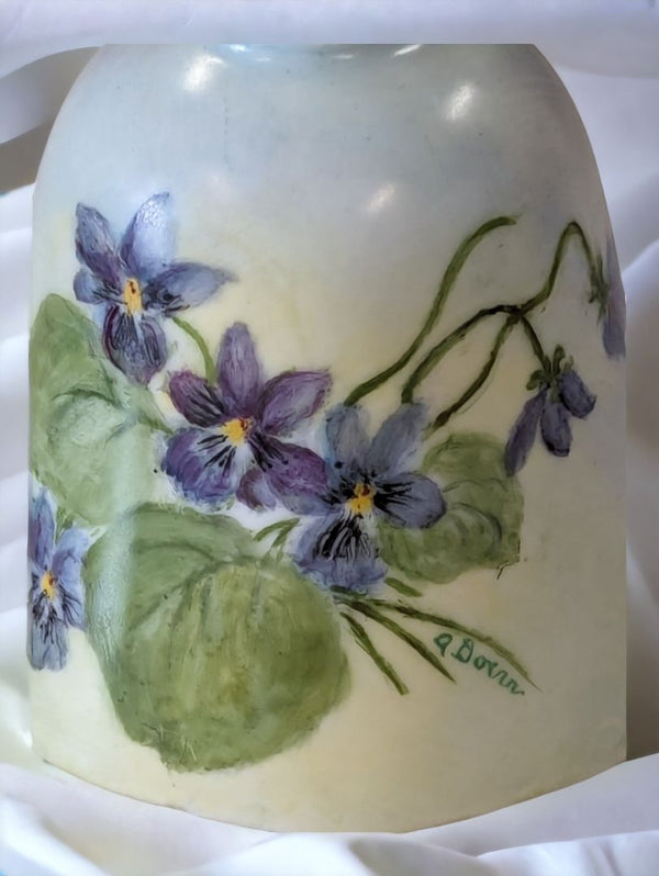 Vintage Porcelain Bell with flowers.