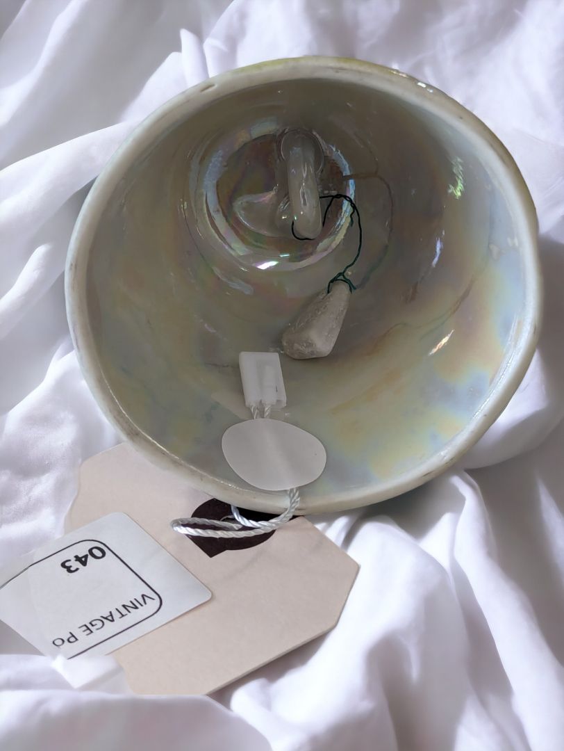 Vintage Porcelain Bell with flowers.