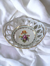 White  Vintage Martinroda Floral Bowl