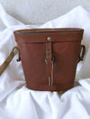 Vintage Binoculars in Leather Bag
