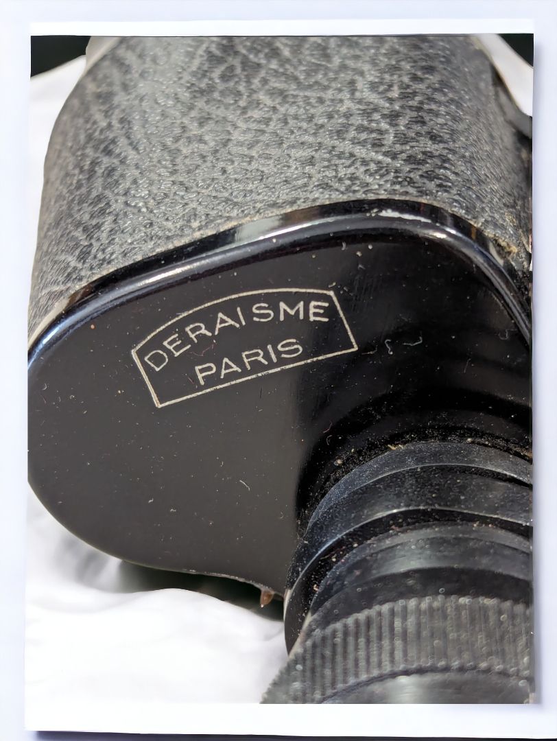 Vintage Binoculars in Leather Bag