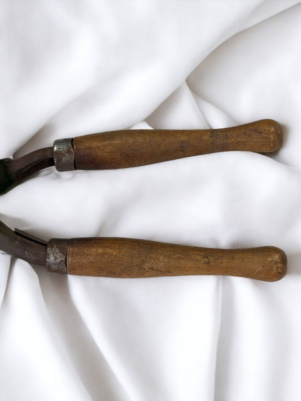 Antique Spring Wooden Hair Curler