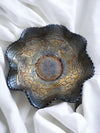 Vintage Fenton Blue Carnival Dragon Glass Bowl
