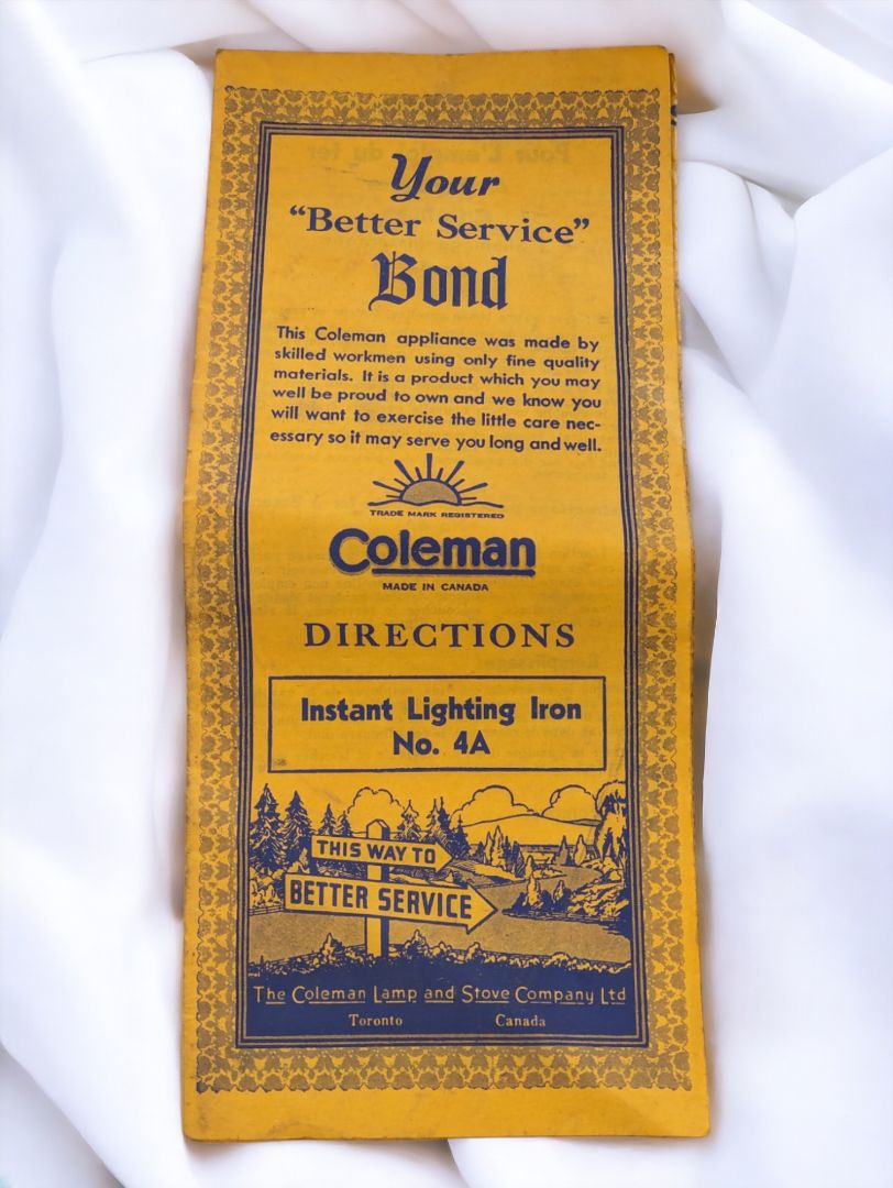 Vintage Antique Coleman Iron