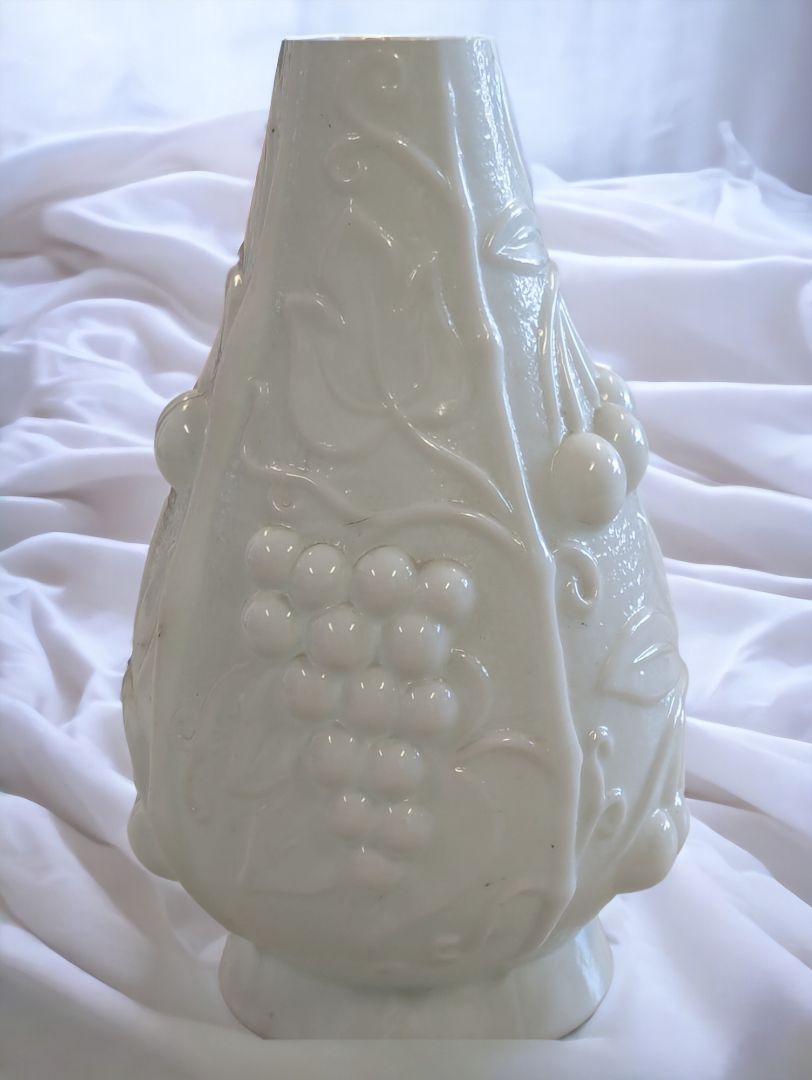 Vintage Mid-Century Milk Glass Decanter