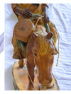 Vintage Native Indian on Horse Carving