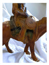 Vintage Native Indian on Horse Carving
