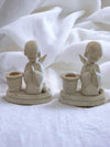 Vintage Set of Ceramic Candle Holders