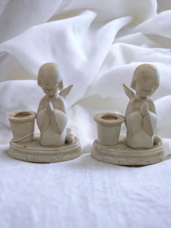 Vintage Set of Ceramic Candle Holders
