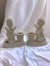 Vintage Set of Ceramic Candle Holders