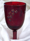 Antique Bohemian Ruby Red Decanter