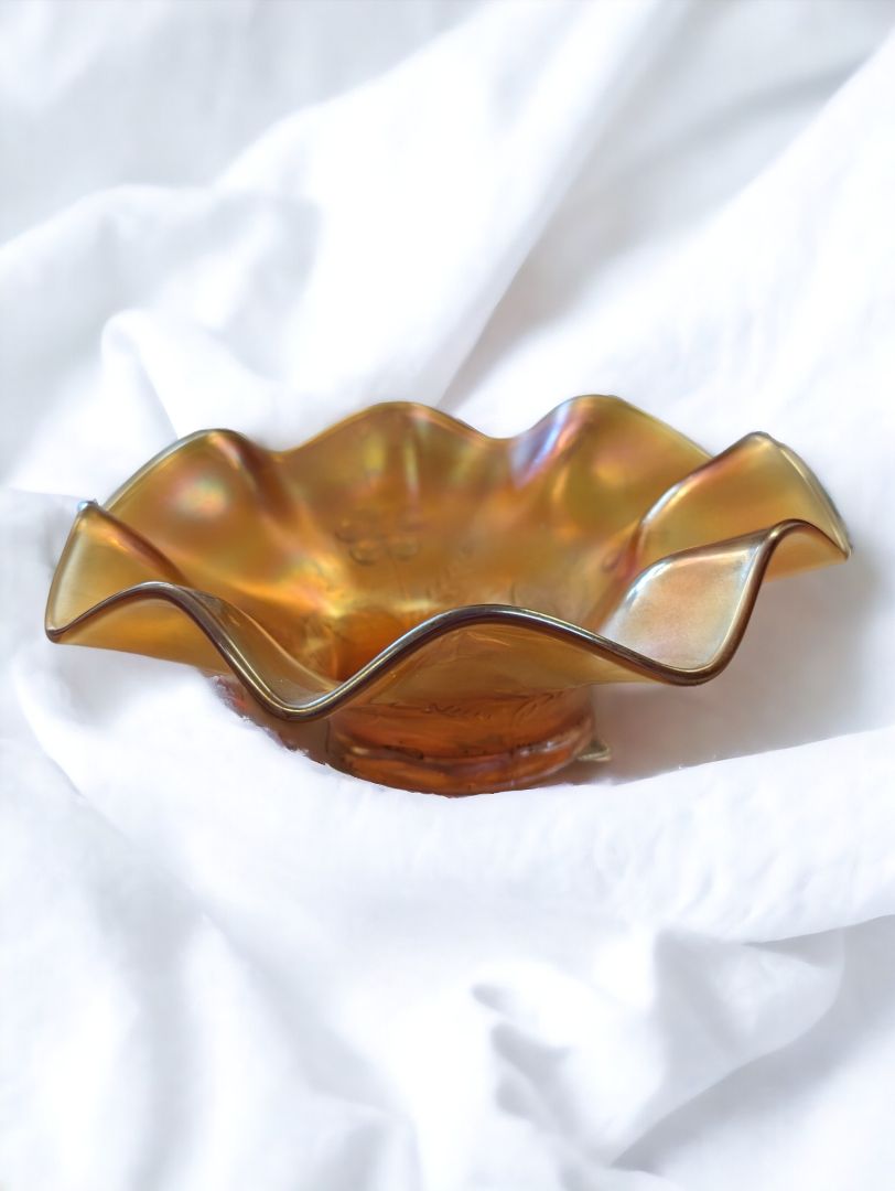 Vintage Iridescent Carnival Glass Bowl