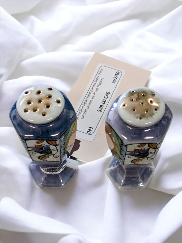 Vintage Hand Painted Salt & Pepper Shaker