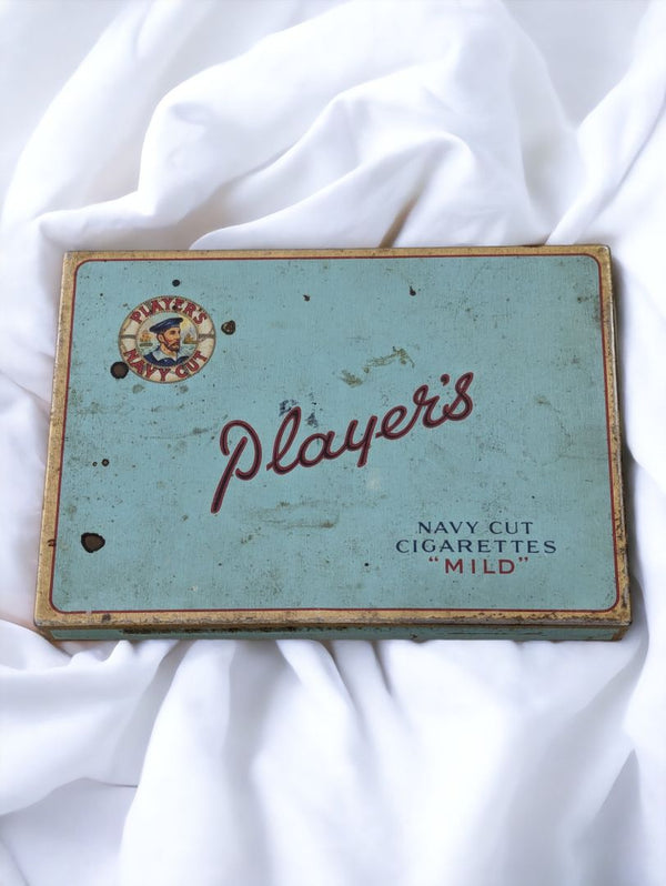 Vintage FLAT FIFTY Cigarette Tobacco Tin