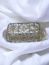 Vintage Pressed Glass Butter Dish