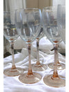 Vintage Luminarc Arcoroc Roseline pink crystal