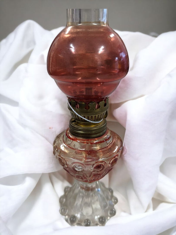 Vintage Glass Oil Lamp