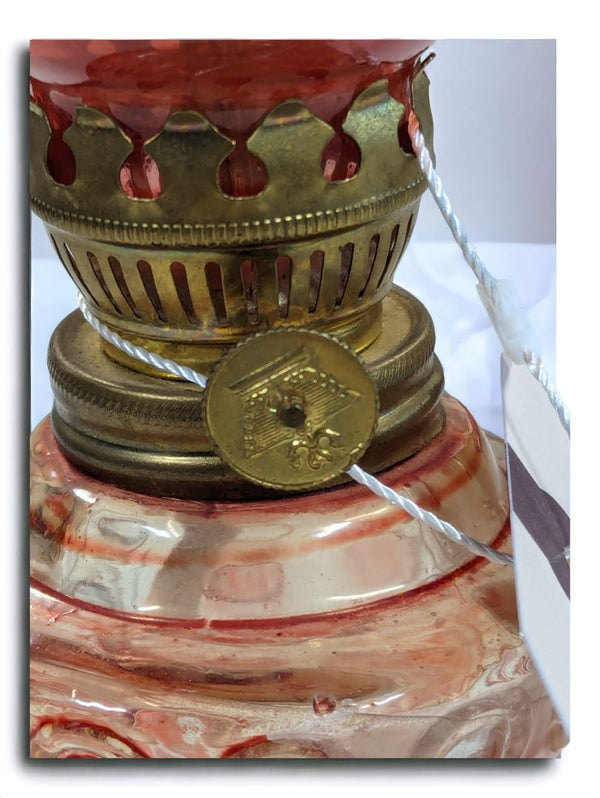 Vintage Glass Oil Lamp