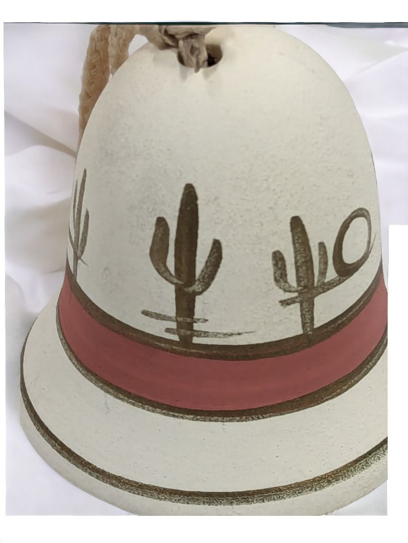 Bell Hand Painted Native Desert Ornament