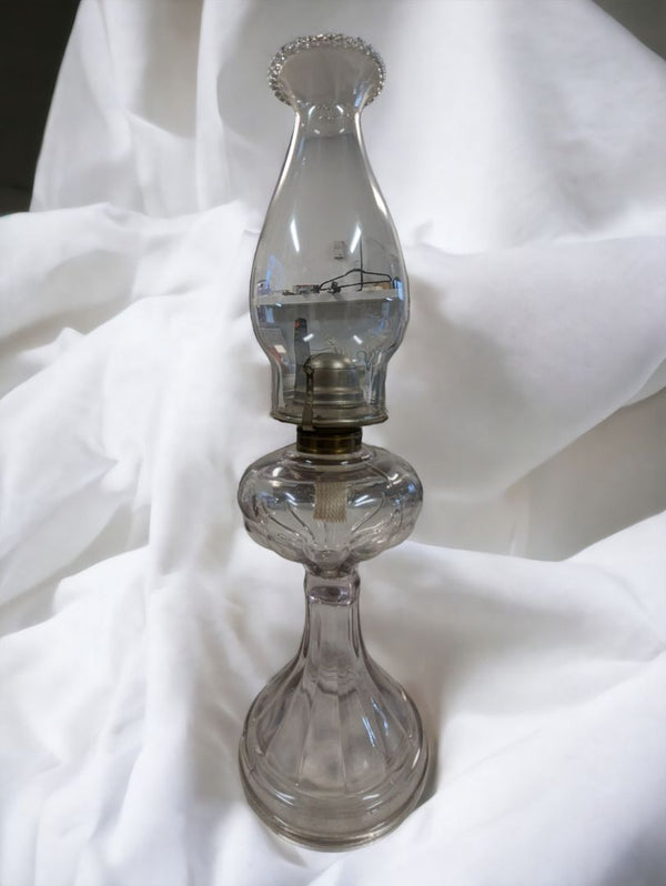 Vintage Glass Oil Lamp