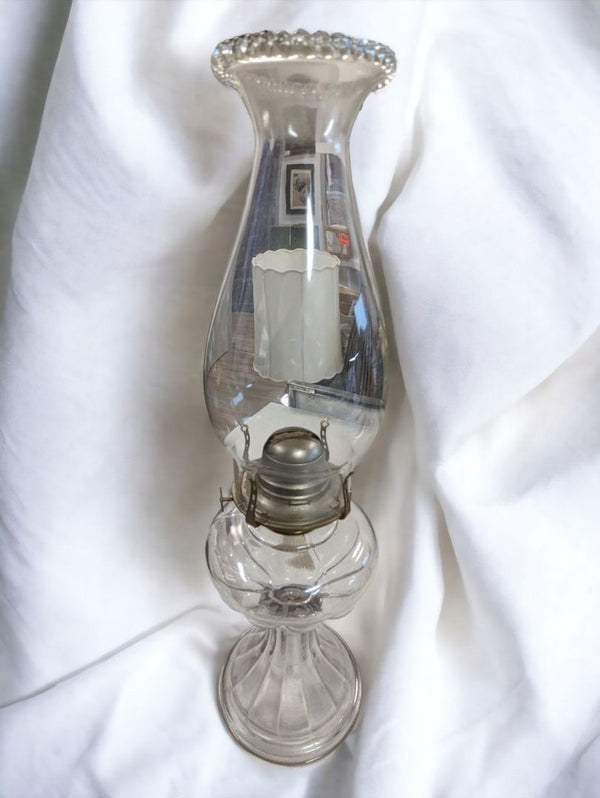 Vintage Glass Oil Lamp