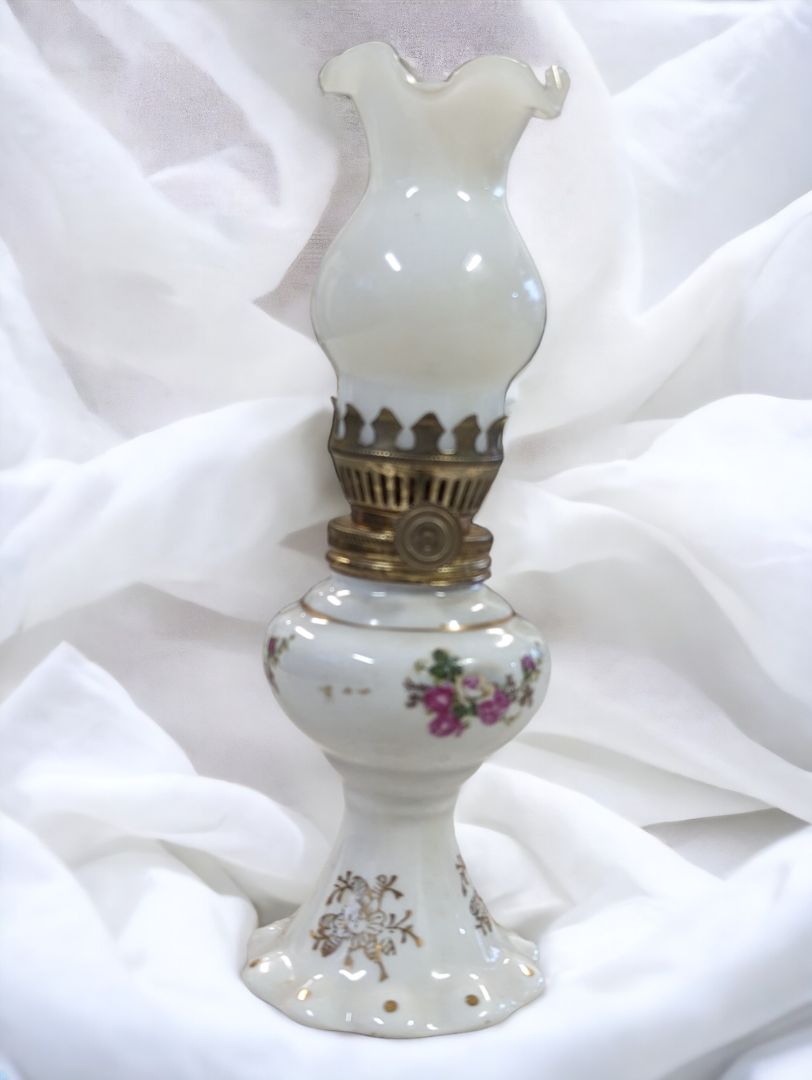 Vintage Miniature Oil Lamp