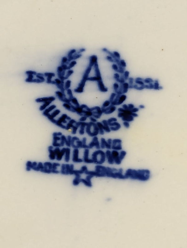 Vintage Allertons Blue Willow Plate