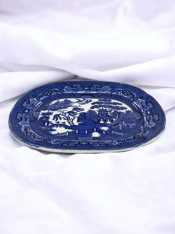 Vintage Allertons Blue Willow Plate